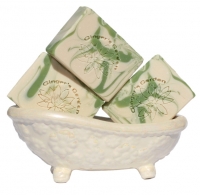 Lily Of The Valley Natural Handmade Soap Green White Cream